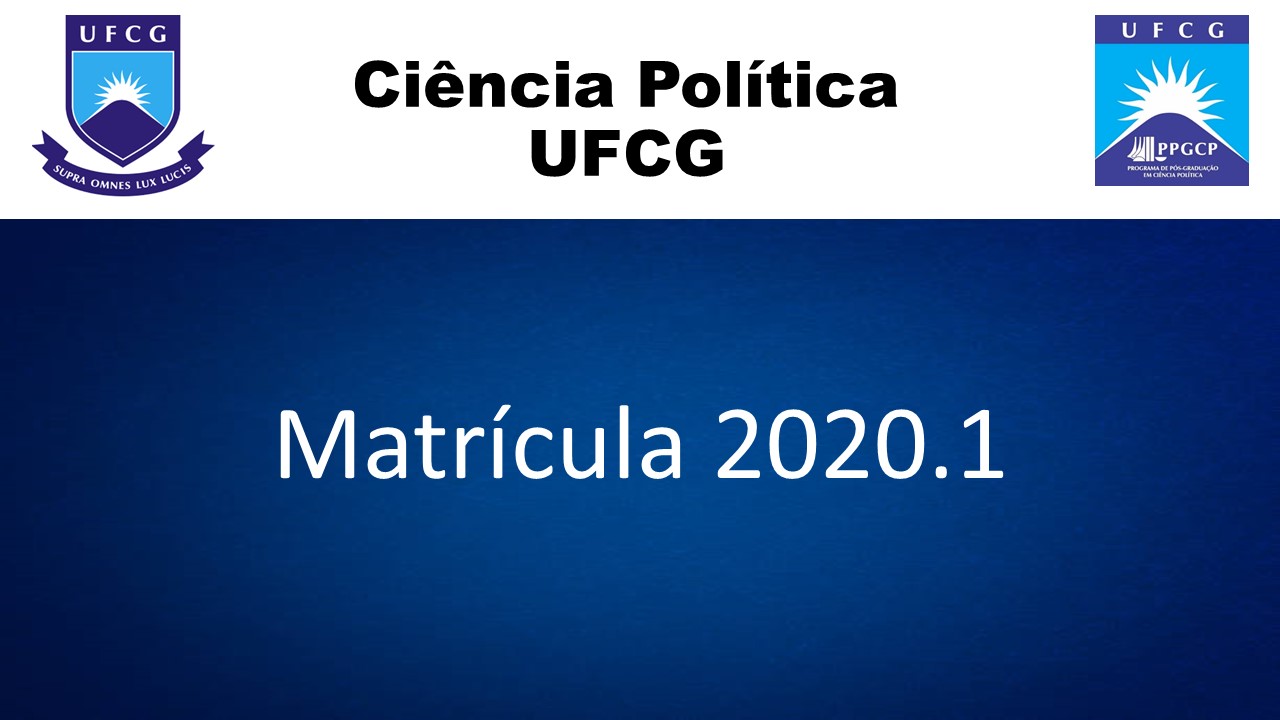 Matrícula 2020.1