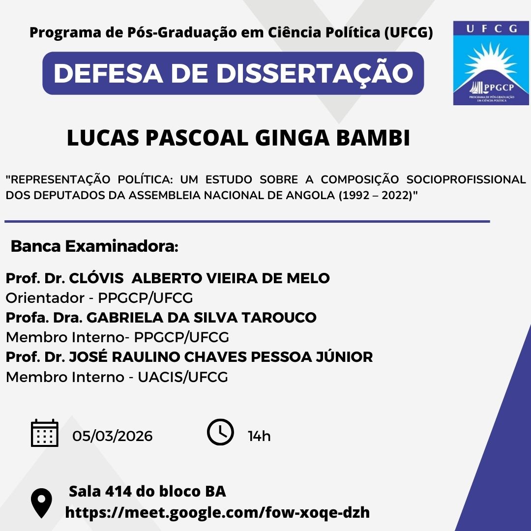 CONVITE - DEFESA DE DISSERTAÇÃO 